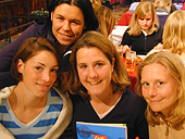Inga, Silvie, Katrin und Sandra